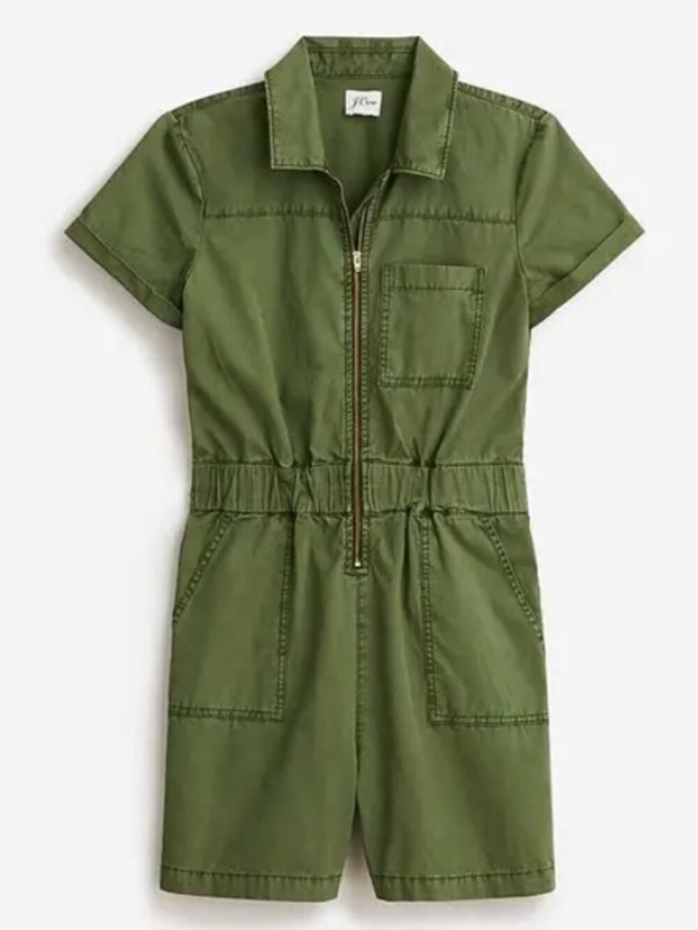 J.Crew Zip-Front Chino Romper